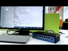 Intel Pentium 4415U Processor Firewall Mini PC Với Hệ thống làm mát không quạt 6 Ethernet