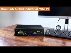 Intel Core I7 Industrial Fanless PC 1165G7 Mini PC với Dual Ethernet Hexa COM