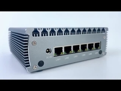 Intel Celeron 3865U 2 lõi 2 dây lửa Mini PC Router với 6 Ethernet DDR4