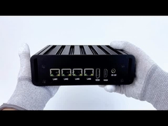 Intel N100 4 LAN Dual COM Industrial Mini PC không quạt với WIFI DDR4 16G RAM Windows Linux