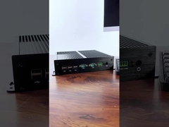 Bộ xử lý Intel Core I7-6500U với bốn LAN và hai COMs Mini PC công nghiệp