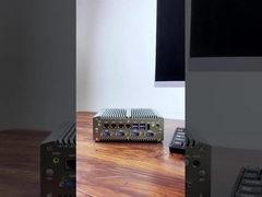 Bộ xử lý Intel Core I7-10510U với Bốn LAN và Sáu COMs Máy tính Mini Công nghiệp