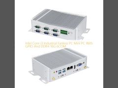 Intel i3 Máy tính không quạt công nghiệp 6COM GPIO