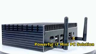 Bộ xử lý Intel Core I7 1270P Tường lửa bộ định tuyến mềm PC mini với 2 LAN 2 HD-MI 1 DP 1 Type-C cho Dail