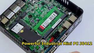 Intel Celeron J6412 Industrial Mini PC 4 Core 4 Thread với LAN kép COM kép