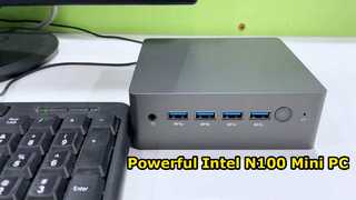 Intel N100 Processor Dual LAN Mini PC Với Bốn USB DDR4 46GB RAM Cho Văn phòng gia đình