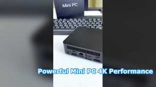 Máy tính mini bộ xử lý Intel N250 với cổng Ethernet 1 Gigabit 2HD-MI 1Type-C dành cho văn phòng tại nhà và chơi game