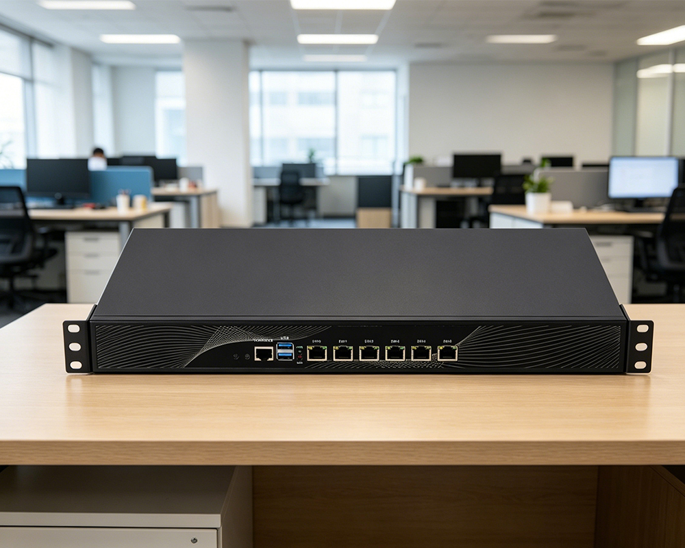 Blog công ty mới nhất về Ổ đĩa không ổn định của mạng văn phòng nhỏ nâng cấp lên thiết bị bộ định tuyến 6 cổng 2.5G X86
