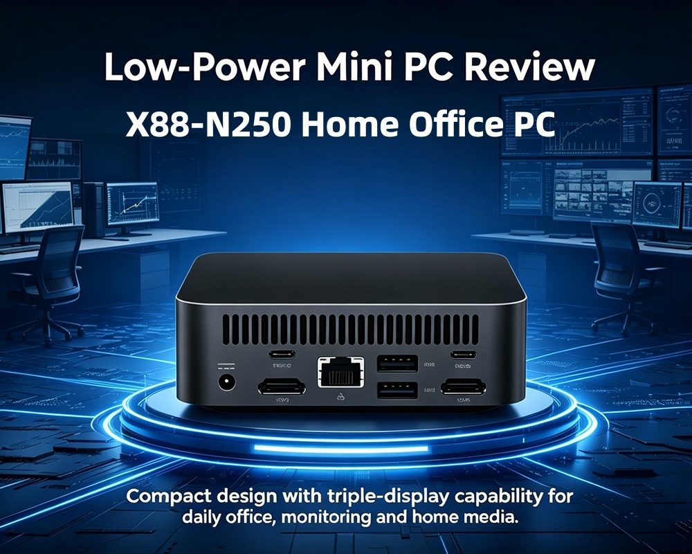 Blog công ty mới nhất về Low Power Mini PC Review: Giải quyết các điểm đau của văn phòng đa màn hình làm việc và hoạt động liên tục lâu