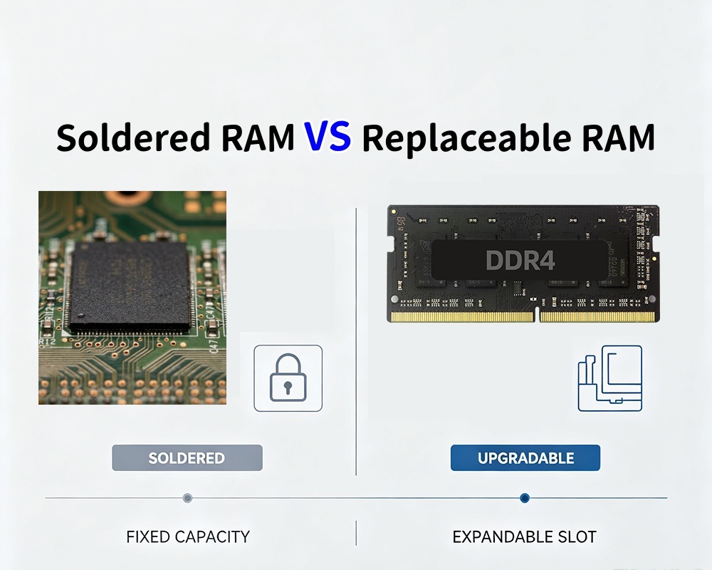Blog công ty mới nhất về RAM hàn VS RAM có thể thay thế Một so sánh sâu về tiềm năng nâng cấp Mini PC