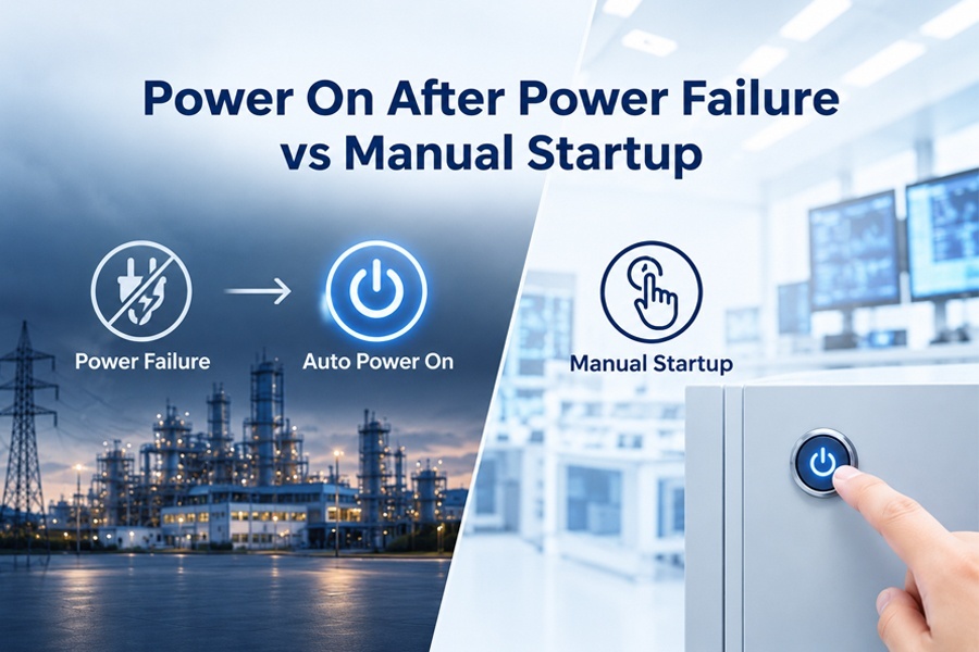 Blog công ty mới nhất về Power On After Power Failure vs Manual Startup: How to choose the power on method for an industrial mini PC