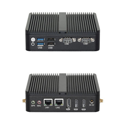 Mua Intel N100 máy tính không quạt công nghiệp với khung gầm màu đen cổng màn hình ba cho công nghiệp online manufacture