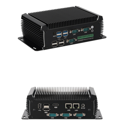 Mua Máy tính mini Intel N97 không quạt, PC công nghiệp 16 GB với 2 cổng LAN và 6 cổng COM online manufacture