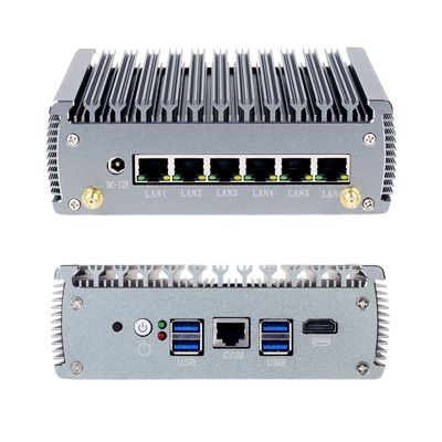 Mua Máy tính mini Intel Celeron J6412 với sáu cổng LAN, một cổng COM và 4 cổng USB sản xuất trực tuyến