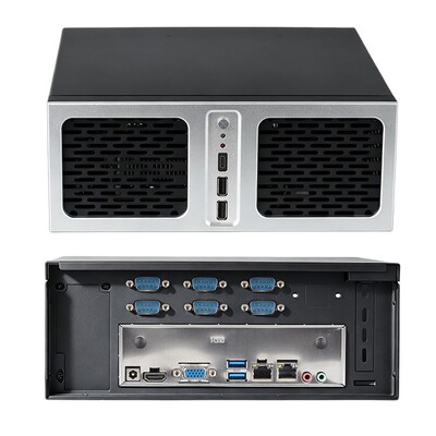 Mua Máy tính mini công nghiệp có bộ xử lý Intel Celeron G6900 với 6 COM 2 LAN sản xuất trực tuyến