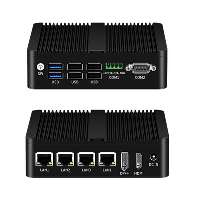 mua Bộ xử lý Intel N100 Máy vi tính công nghiệp mini máy tính hai COM DDR4 RAM 4LAN sản xuất trực tuyến
