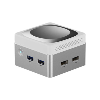 Intel N100 Mini Cube Computer LPDDR5 Dual Gigabit Ethernet RJ45 Mini PC Cho Nhà