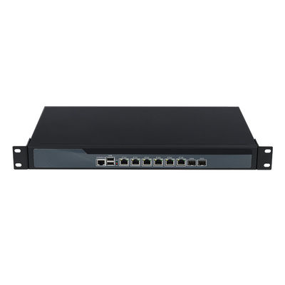 3865U 1U Server 6 LAN 2 Fiber Optic Linux Firewall Router Server với Fan