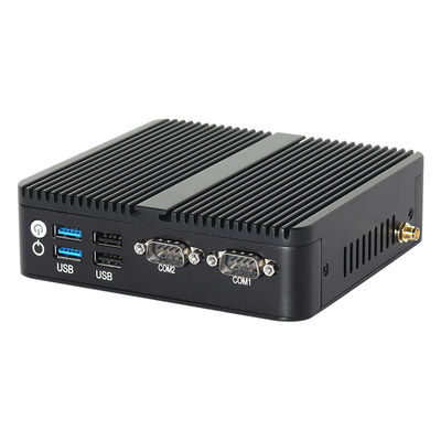 J6412 N100 Bộ xử lý Mini PC không quạt DDR4 Dual LAN Dual COM RS232 Triple Display