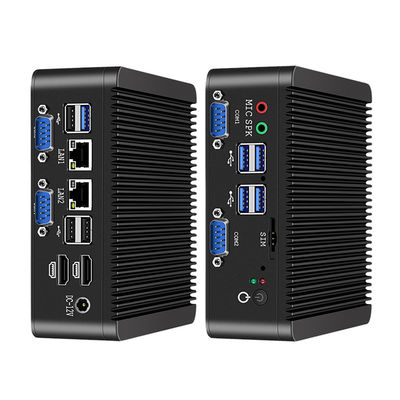 Intel Celeron J4125 PC công nghiệp với LAN kép 4 COM DDR4 8GB Và Linux