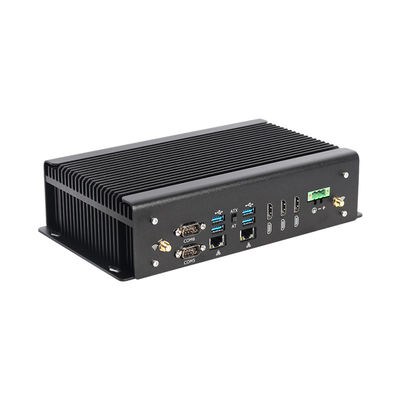 Máy tính công nghiệp không quạt DDR4 Intel 11th Gen Core i7 10870H Mini PC với GPIO Dual LAN 6COM
