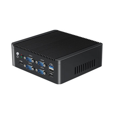 Intel N5000 J4125 4 Core Mini PC với LAN kép 6 COM và DDR4 lên đến 8G