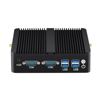Máy tính không quạt công nghiệp Intel Mini với DDR4 8G MSATA SSD Dual LAN HD Display Linux