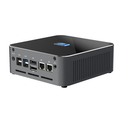 Intel Core Iris Xe Graphics DDR5 64G Mini PC với LAN kép và Fan Ubuntu Desktop