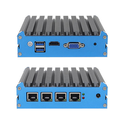 Intel Celeron Series Firewall Mini PC Với Bốn RJ45 2.5G Ethernet Linux