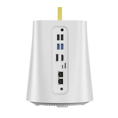 Bốn bộ định tuyến phần mềm RJ45 2.5G LAN DDR4 32G NAS Intel và AMD Firewall Mini PC