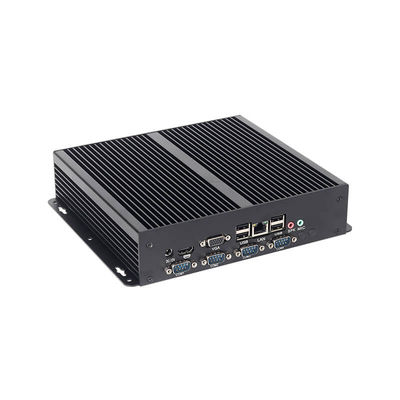 Intel Pentium 2117U máy tính công nghiệp không quạt với cổng 4COM Linux hỗ trợ màn hình HD
