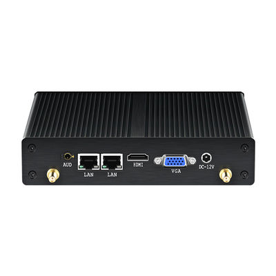Intel Celeron PC không quạt công nghiệp với bộ nhớ 2 LAN 2 COM DDR3 8GB