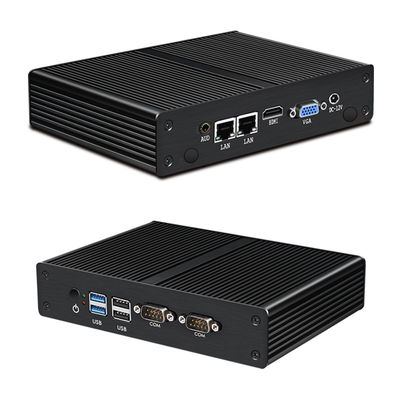 Intel Pentium Celeron Industrial Fanless Mini PC hỗ trợ tùy chỉnh ODM OEM