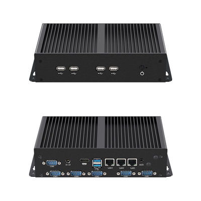 Máy tính công nghiệp với Intel Celeron J6412 16GB RAM Ba Ethernet Và Fanless Cooling