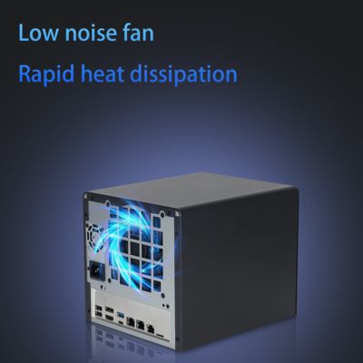 Vỏ NAS Server N100 6-Bay Giao diện Host NAS Lưu trữ gắn liền mạng