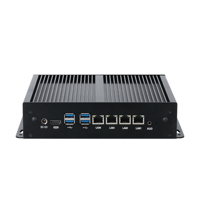 Bộ xử lý Intel Core I7-6500U với bốn LAN và hai COMs Mini PC công nghiệp