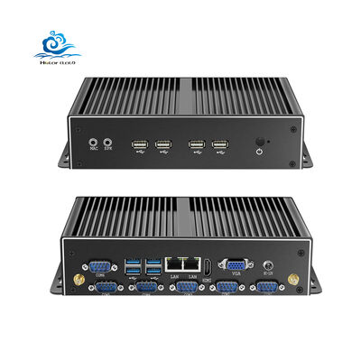 HLY Mini PC công nghiệp không quạt với cổng Intel Core i5 4200U Dual Gigabit Ethernet và cổng RS232