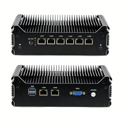 Tường lửa 8 Intel 1211AT Cổng Gigabit Ethermet Soft Router Intel Celeron 3865U Bộ xử lý DDR4 2 USB 3.0 Mini PC